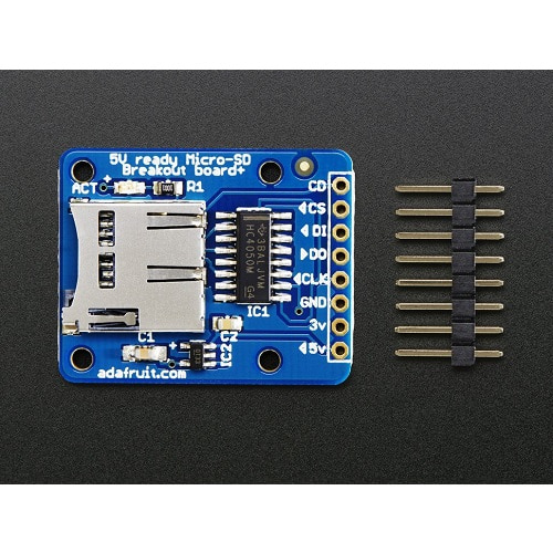 마이크로 SD 리더 모듈, MicroSD 카드 브레이크아웃보드 (MicroSD card breakout board+)